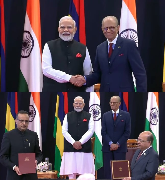 भारत और मॉरीशस ने 8 एमओयू पर किए हस्ताक्षर, रणनीतिक, आर्थिक संबंधों को मजबूत करने पर दिया जोर 