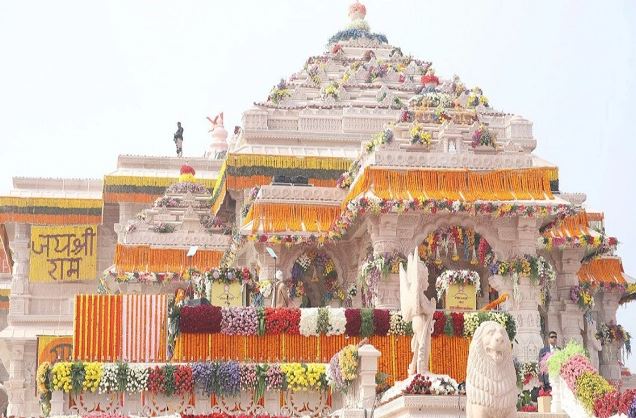 राममंदिर के फर्स्ट फ्लोर पर आज स्थापित होगा राम दरबार:प्राण प्रतिष्ठा 5 जून को